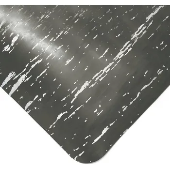 Rohožka Šedá gumová protiúnavová rohož FLOMA Marble - 300 x 90 x 1,4 cm