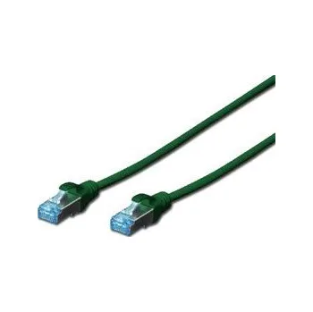 Síťový kabel Digitus CAT 5e SF-UTP patch cable, PVC AWG 26/7, length 2 m, color green