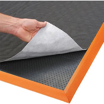 Rohožka Černo-oranžová protiúnavová sorpční rohož Sorb Stance - 163 x 91 x 2,1 cm