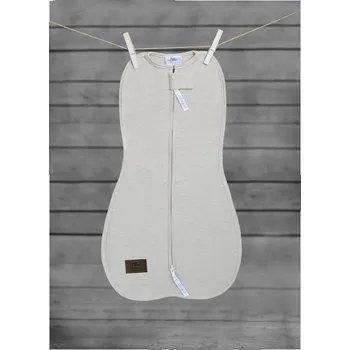 koupací vanička Sleepee Zavinovačka First Step Swaddle s čepičkou - Béžová