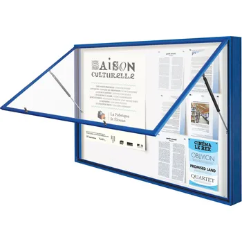 Vitincom Exteriérová vitrína 1000 - v.100x160 cm Barva: stříbrná, Vitráž: bezpečnostní sklo