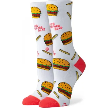 Pánská móda stance Dámské ponožky fries b4 guys crew white
