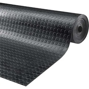 Rohožka Černá průmyslová protiskluzová podlahová guma FLOMA Noppa - 10 m x 120 cm x 0,3 cm