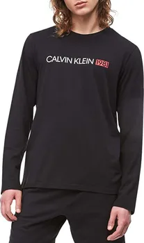 Pánské tričko Calvin Klein Pánské triko L/S Crew Neck NM1705E-001 černé