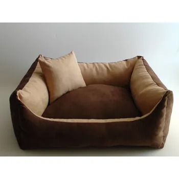 Pelíšek pro psa DELUXE Pelíšek pro psa - tmavě hnědá / tmavě hnědá / cappuccino