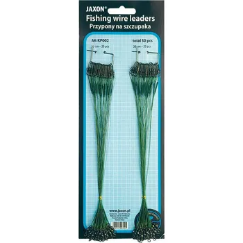 Ocelové lanko na dravce Jaxon 8kg 15cm Délka 25cm