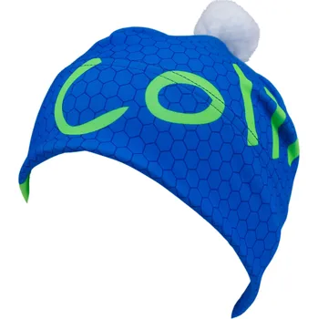 Čepice COLLM Čepice s bambulí RUN PRO modrá Velikost: S/M obvod hlavy 51-55cm