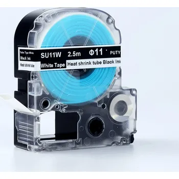 Epson SU11W, 11mm, 19mm x 2, 5m, černý tisk / bílý podklad, smršťovací kompatibilní páska