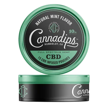 CBD Cannadips Natural Mint CBD 150 mg 15 ks