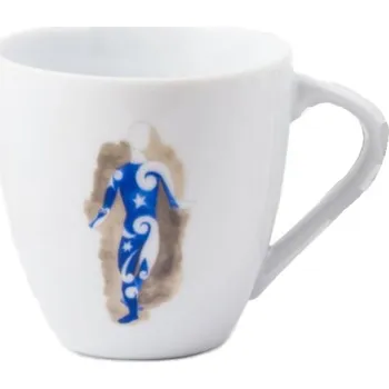 Karlovarský porcelán Šálek Picasso "modrý" na doppio bez podšálku 160 ml