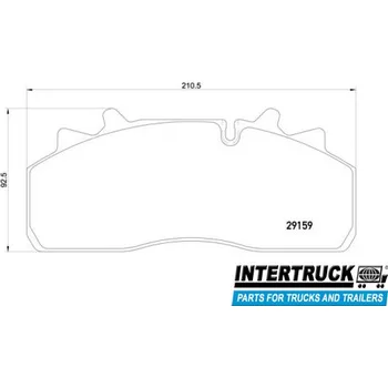 Brzdový komplet Brzdové destičky TRW 29159