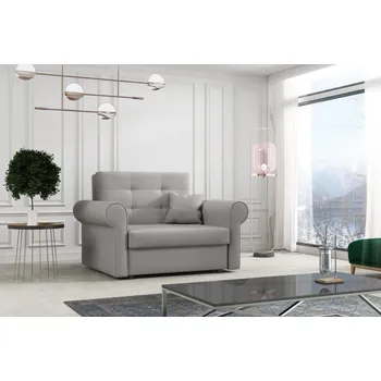 Křeslo Nábytek PEGAS s.r.o. Rozkládací křeslo Vivian Silver I světle šedá