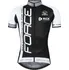 cyklistický dres Force Team18 krátký rukáv černý/bílý