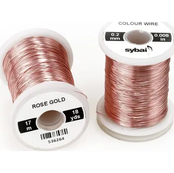 Barevný drátek Sybai Colour Wire Rose Gold 0,2mm