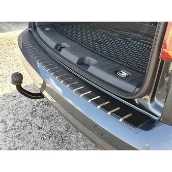 Tuning Kryt prahu pátých dveří VW Caddy FL 2015- • nerez s karbonem • Alu-Frost