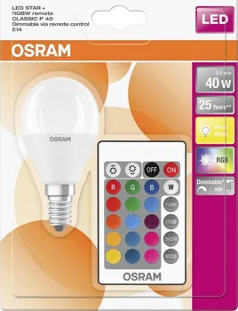 Žárovka OSRAM LED RGB E14 5,5W 230V 470lm 2700K