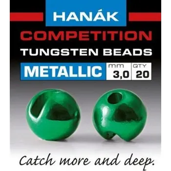 Hanák Tungstenové hlavičky Metallic Green 2mm