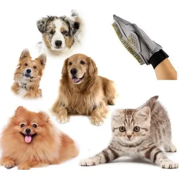 Kartáč pro zvířata Vyčesávací rukavice pro psa - deluxe