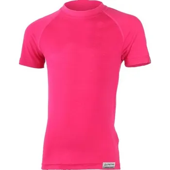 Sportovní oblečení Dětské MERINO triko Lasting HARY - RŮŽOVÉ velikost: 80