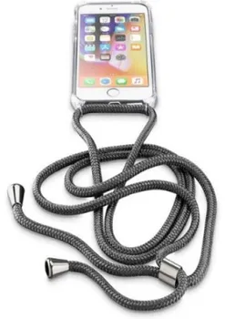 Pouzdro na mobilní telefon Cellularline Neck-Case pro Apple iPhone XR transparentní