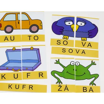Dřevěná hračka OSKOLA.cz Dvě slabiky