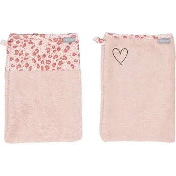 BÉBÉ-JOU Froté žínky Leopard Pink 2ks