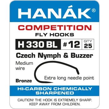 Rybářský háček Muškařské háčky Hanák H 330 BL vel. 12