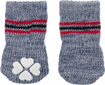 Obleček pro psa Trixie 19500 Protiskluzové šedé ponožky XXS-XS