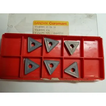 Příslušenstí k soustruhu Vyměnitelná břitová destička TNMM 220416 P25, Sandvik (Níže větší foto. Soustružnické VBD, Cena je za 1 ks. )