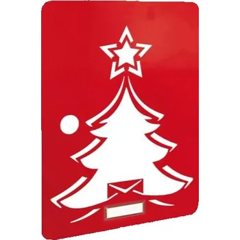 Poštovní schránka Alubox MIA Red tree - výměnný kryt pro poštovní schránky MIA box, strom