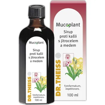 Lék na kašel, rýmu a nachlazení Mucoplant Sirup proti kašli jitrocel/med