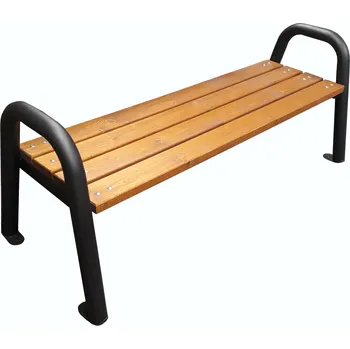 ADVAS Kovová lavička Alex bez opěradla Smrkové Nátěr antikorozní s 2 vrstvami vrchní barvy