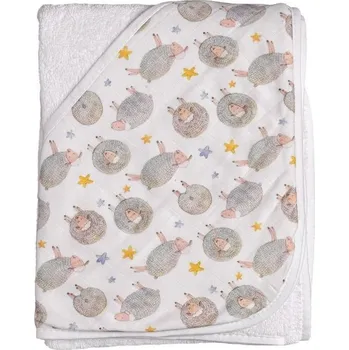 Bambusová froté osuška s kapucí XKKO BMB 90x90 - Dreamy Sheeps