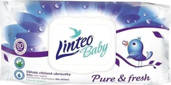 Dětský vlhčený ubrousek Linteo Baby Pure and fresh 80 ks