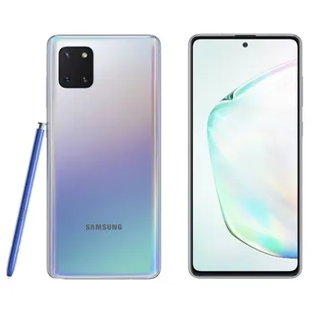 stříbrný Samsungu Galaxy Note10 Lite a S Pen