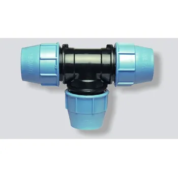 Vodovodní potrubí Unidelta odbočka T-kus 25 mm pro spojování PE trubek až do PN16 (UNI1005025000)