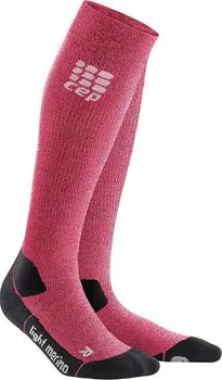 Dámské termo ponožky CEP Ultralight Merino podkolenky dámské wild berry
