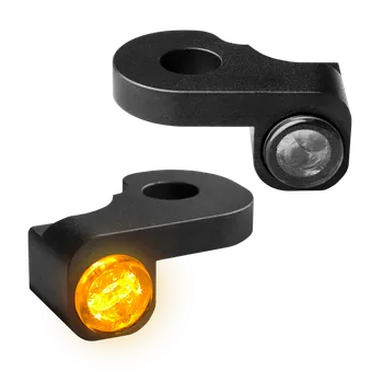 Osvětlení pro motocykl Blinkry na řidítka motocyklu HEINZ BIKES pro HARLEY DAVIDSON S-MODELS 2014-2017 , barva černá, pár