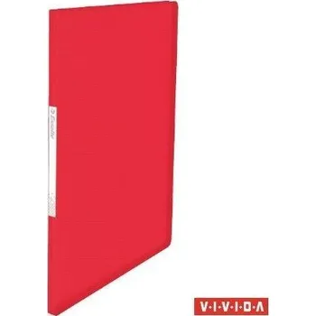 Archivační box Katalogová kniha Esselte VIVIDA A4 měkká, 20 kapes, červená