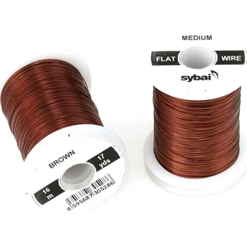 Sybai FLAT Colour Wire Medium Brown