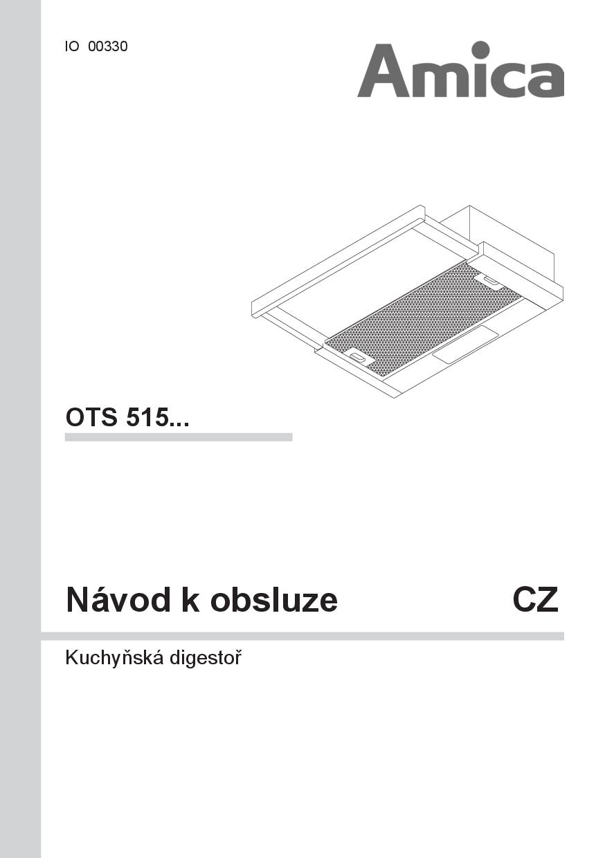 Návod k obsluze Amica OTS515I Zbozi cz