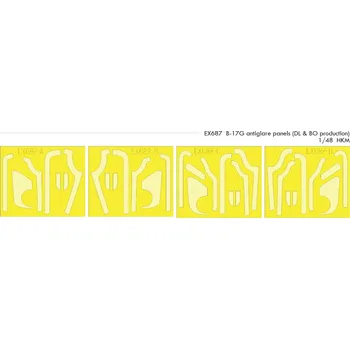 Modelářství Eduard 1/48 B-17G antiglare panels (DL & BO production) (HKM)