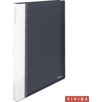 Archivační box Katalogová kniha se štítkem Esselte VIVIDA tuhá, 40 kapes, černá