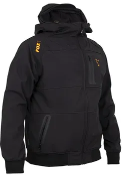 Rybářské oblečení Fox International Shell Hoodie Collection Orange/Black