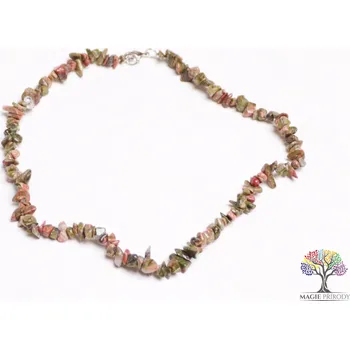 Náhrdelník Magieprirody.cz Náhrdelník Unakit tromlovaný #33 - z přírodních kamenů