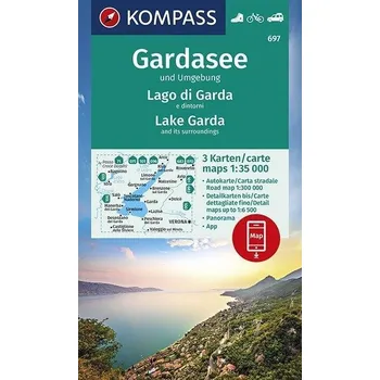 Wanderkarte: Gardasee und Umgebung 1:35 000 - Kompass [DE] (2017)