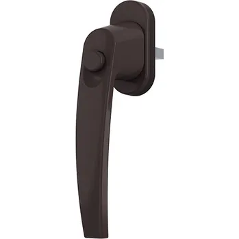 Okenní klika Okenní klika s bezpečnostní pojistkou Barva: Hnědá, trn 35mm