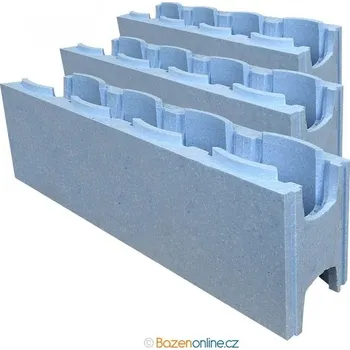 Polystyrenové tvárnice PS 40 na bazén 4 x 3 x 1,25 m