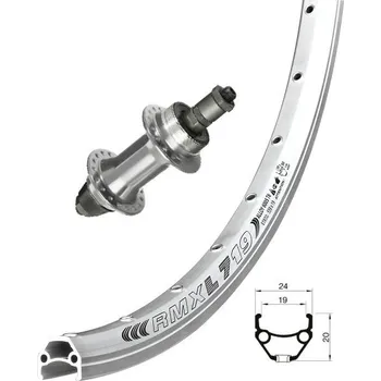 Plášť na kolo OEM zadní zapletené kolo 26' Dragon/Joytech (stříbrná)