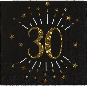 Papírový ubrousek Santex UBROUSKY 30.narozeniny 10ks